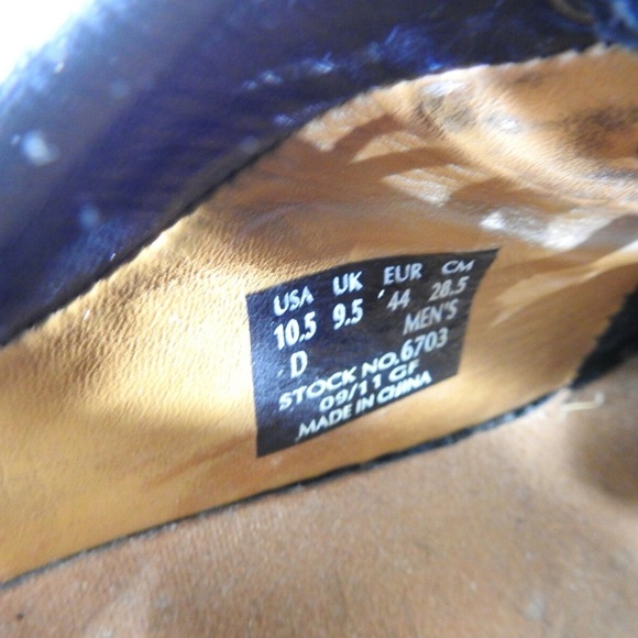 Red Wing 6703 Size 10.5 M Black Derby C3A A6 main image 8